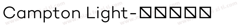 Campton Light字体转换